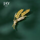 Jay wheat ear brooch, high-end women's accessories corsage, birthday gift for mother, mother-in-law and elders