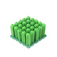 Deqi green plastic expansion tube rubber plug tube wall plug expansion screw rubber granules M8 (50 pieces)