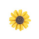 Kalevin sunflower brooch niche exquisite chrysanthemum collar pin clothes decoration pin gift gfn white gtrd