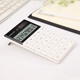 Comix Dual Power Alimentation Calculatrice de mode mince Bouton plat Bouton de bureau de bureau