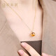 OUCERNY citrine pendant women's 18k gold inlaid gemstone necklace exquisite cut natural citrine colorful treasure pendant gift customized one thing one certificate