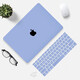 帝伊工坊新款苹果电脑壳M1保护壳macbook13笔记本16女生保护套m2外壳air13.3新pro15壳子 【奶油壳】宁静蓝（配键盘膜+防尘塞） Pro13 retina (A1425/1502)