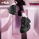 FILA Cat Claw Shoes 4th Generation Women's Shoes Dad Shoes Couples Sports Shoes Retro Fashion Casual Shoes Mesh Breathable Women's Black-BK 39