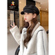 Scarecrow (MEXICAN) beret hat for women new fashion versatile face-showing small octagonal hat newsboy trend beret hat fashionable black one size