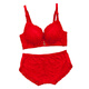 
Shihuaxiang Dragon Year Year of the Year of the Nation of the Year of the Women's Underwear Set Big Red Suit Women's Thin Style Wedding Bride Small Breast Collection Bra 1203 Red Suit (Thin) 80C 36