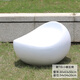 Kangxinya Leisure Fiberglass Stool Sculpture Courtyard Fruit Pebble Egg Mushroom Football Creative Seat Light Gray White Pea Chair In Stock Can Be Customized