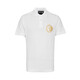 Versace Jeans Couture Versace Herren Polo-Shirt Personalisiertes Gold Heißes Badge Muster Kurzarm T-Shirt 11148 Geschenk weiß l