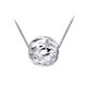 YOUSHINUO (YOUSHINUO) Pt950 platinum pendant, zodiac year, year of the rabbit, lucky beads, platinum hollow necklace, small size, about 6 mm in diameter