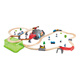 Hape Track Car Toys Holz Plug-In-Zugstadt Transportaufbewahrungssatz Kinder Baby- und Mädchen Urlaub Geschenke Zugspur Stadt Transportlager Set Aufbewahrung