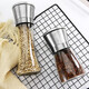 MAXCOOK 304 stainless steel grinder pepper manual grinding bottle black pepper powder pepper seasoning bottle seasoning jar 200ml small size MCPJ026