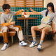 阿迪达斯 （adidas）NEO短袖男士女装夏季健身情侣款运动服透气休闲圆领T恤IP3885 IP3887灰色 S 推荐120-135斤