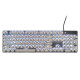 Logitech K845 Wired Mechanical Office Keyboard -Spiel E -Sport Punk Retro Tastatur Peripheraler Computer Notebook Feiertagsgeschenk DIY Personalisierte Keycap K845 (Tee -Scroll) + klassischer Punk -Keycap - Weiß