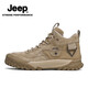 Jeep High Top Summer New Outdoor Skingkers Zapatos de trabajo casual de trabajo Martin Boots Martin Boots para hombres [Tamaño de calzado de cuero estándar] 40