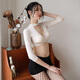 Ai ruru sexy dessous women sexy secretary uniform verführerische sexy enge hüften ol einheitlich verführerischer Anzug Nachtclub Frauen Büro Sekretär Anzug 1342 [Socken enthalten]