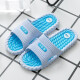 Guapos 2020 nuevas zapatillas nuevas para hombres anti-deslizamiento de la casa de la casa de la casa de interior pareja de masajes al aire libre hombres oscuro azul 9859 40 (40-41)