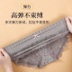 Yadailin 4-pack women's cotton high-waisted tummy-tightening butt-lifting briefs, large size women's underwear, slim skin tone + purple + orange + blue XL (120-150Jin [Jin equals 0.5 kg])
