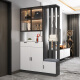 Entrance entrance cabinet modern light luxury shoe cabinet integrated partition cabinet modern simple light luxury foyer living room office screen partition entry door home entrance partition wall room partition light luxury iron gray 80 [right stool] delivery + installation assembly frame structure