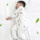 DisneyBaby baby sleeping bag, children's removable sleeve sleeping bag, gauze split-leg sleeping bag, spring, autumn and winter thin baby anti-kick quilt, cute summer light blue 100cm