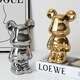 Yunya bear piggy bank living room TV cabinet light luxury entrance wine cabinet decoration ornament home internet celebrity gift love bear [17CM sky blue]