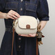 Viney Cowhide Sac Bag féminin Mini sac rond à la mode à une épaule Crossbody Body Anifhird Gift haut de gamme pour la femme de petite amie