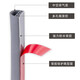 Hasdick Beijing warehouse delivery HK-119 self-adhesive door and window sealing strips porous door gap sound insulation strips windproof and anti-theft door and window anti-collision strips D type 9*6 gray (6 meters)