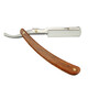 EDWARD barber professional razor old-fashioned manual razor razor wood grain handle razor A77 with two boxes of blades