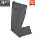 Jeep (JEEP) high-end men's suit British style herringbone pattern tweed wool suit suit herringbone suit three-piece suit for men gray (three-piece suit) S110Jin Jin equals about 0.5 kg