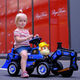 Babypure Shine El vehículo eléctrico infantil se puede asentar para personas Excavador eléctrico Ingeniería de vehículos infantiles Vehículo de vehículos y niñas Cartoon Cargando Toy Carr - Amarillo/Modelo eléctrico/Arm/Manual Battery Música Luz