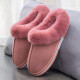 Set of pure cotton slippers for men and women with half pack and cotton slippers for bedroom winter warm cotton slippers for home couples 20B5001 leather red 38-39/260 (suitable for sizes 37-38)
