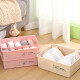 Jingxianju underwear storage box home bra underwear storage box organizing box with lid multifunctional storage three-piece set
