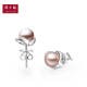 Chow Tai Fook fresh and lovely 925 silver pearl stud earrings AQ32851