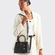 PRADA/Prada Gift Women's Double Saffiano Leather Mini Handbag Black