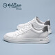 金利来男鞋2025春季款时尚休闲板鞋男轻质简约软底舒适小白鞋男系带男鞋 白色739 40 （欧码，偏大一码）