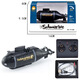
IGIFTFIRE launch electric children's boat submarine mini navigation model fish tank nuclear submarine remote control children's mini toys toys play nuclear submarine blue
