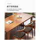 Yaqu bois complet en bois massif en bois massif de style chinois longue table maison maison grand bureau bureau d'écriture multiserson du bureau en bois massif grand table de planche C9901 Couleur de noix seule table [seule table simple 140x80x75cm épaisseur de bureau 6.5 6.5