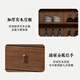 Xiaomuwo (xiaomuwo) meal cabinet partition cabinet solid wood porch room wine cabinet against the wall cabinet function storage dining cabinet Purple sandalwood 1.2 meters of cabinet (3 door) assembly