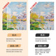 莫奈装饰画世界名画梵高油画挂画客厅沙发背景墙风景墙壁画三联画 塞纳河的春天 30*40cm 9mm布纹膜三联画黑边