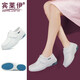 BINLAIYI Nurse Shoes Women's Soft Sole Winter Plus Fleece Plus Cotton Heating Cushion High Top Thick Sole Comfortable Work Shoes Beauty Salon Medical BLY8207 High Top Cotton Shoes 35