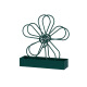 Housekeeper's simple mosquito-repellent incense rack summer simple home creative diamond-shaped flower-shaped fire-proof iron art sandalwood ash tray daily miscellaneous small pieces green diamond [1 pack]