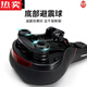 Mountain bike seat cushion with taillight cushion bicycle large butt widened soft saddle comfortable seat accessories hollow lightless style-black and red