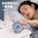 Efektif Toko Roti Newsea Sederhana Pointer Jam Alarm Satu Tombol Tunda Lembut Lampu Malam Lampu Kamar Tidur Samping Tempat Tidur Meja Bulat Fashion jam Meja Putih NS886