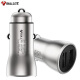 BULL car charger car charger cigarette lighter GNV-CUA180 silver 5V/3.6A dual USB one to two alloy material