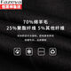 Fazeya恒源祥高档羊毛呢子大衣男外套秋冬加厚鹅绒西装领中长款风衣 黑色 170/M
