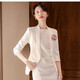 J-ME autumn small suit female host jumpsuit formal skirt professional suit suit jacket beauty jewelry store work clothes 7-point small suit + white jumpsuit S