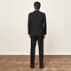 Heilan House (HLA) suit men's spring and autumn new light business classic series suit black 02 suit + trousers reservation M 175/92A recommended 126~140Jin Jin equals 0.5 kg