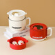 Employé de la société Qianliyuan Small Gift Gift Practical Souvenir Perfosition Event Prize Store Promotion Promotion Cadre Polding White White Electric Cooking Pot + Anside (Boîte-cadeau)