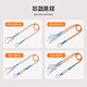Golm safety rope for high-altitude work, insurance rescue rope, construction site electrician anti-fall connection limit rope GD3685 single small hook 1.8 meters