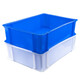 Jingulao Logistics turnover box Thickened plastic tool parts box storage box No. 1 blue 710*455*180mm KZS-698