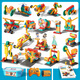 Feelo (Feelo) Kinderausrüstung Baugruppe Bausteine ​​Spielzeug Jungen und Mädchen Geburtstagsgeschenkverknüpfung Serie 3 Stufen 217 Körner 2213