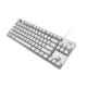 罗技（Logitech） K835 机械键盘 电竞游戏电脑办公有线紧凑84键便携版键盘 K835白色  青轴